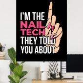 Ik ben de Nail Tech Poster (Thuiskantoor)
