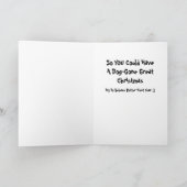 Ik ben de Naughty List - Husky Dog Wenskaart Kaart (Binnen)