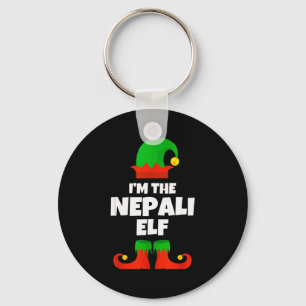 Ik ben de Nepalees Elf Familie Pyjama Kerst Mispla Sleutelhanger