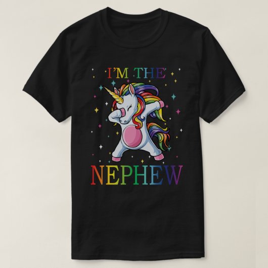 Ik ben de NEPHEW Unicorn Funny Vaderdag T-shirt (Design voorkant)
