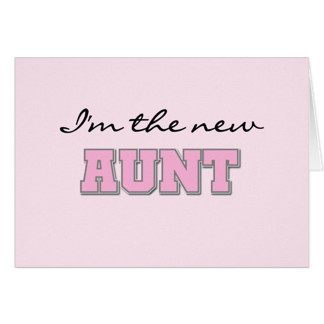 Ik ben de New Aunt tshirts en Gifts (Voorkant Horizontaal)