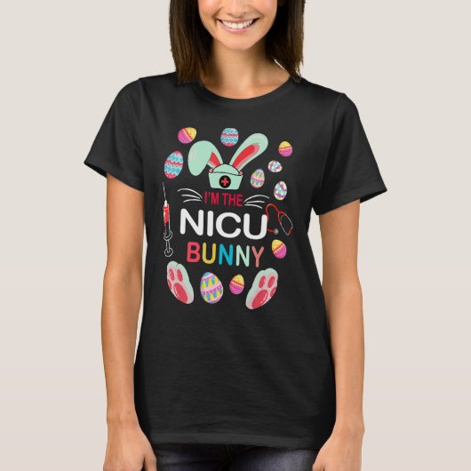 Ik ben de Nicu Bunny Matching Family Easter Party  T-shirt (Voorkant)