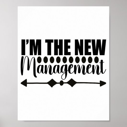 Ik ben de nieuwe leiding grappige pasgetrouwde vro poster (Voorkant)
