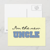 Ik ben de nieuwe oom Tshirts en geschenken Briefkaart (Voorkant / Achterkant)