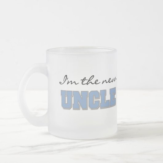 Ik ben de nieuwe oom Tshirts en geschenken Matglas Koffiemok (Links)