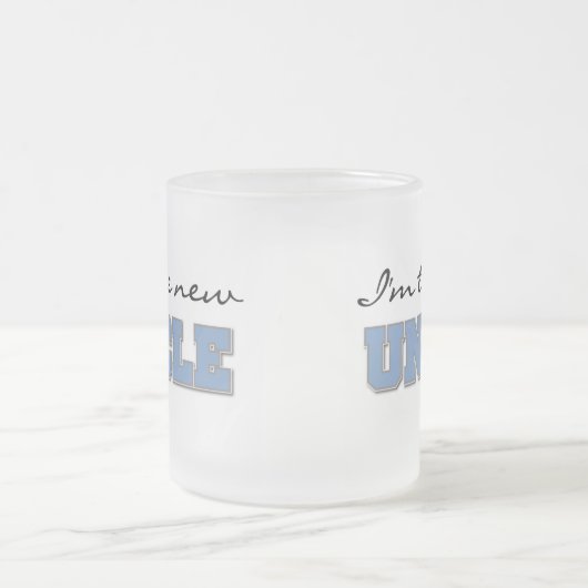 Ik ben de nieuwe oom Tshirts en geschenken Matglas Koffiemok (Center)