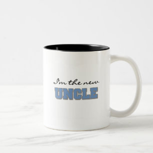Ik ben de nieuwe oom Tshirts en geschenken Tweekleurige Koffiemok