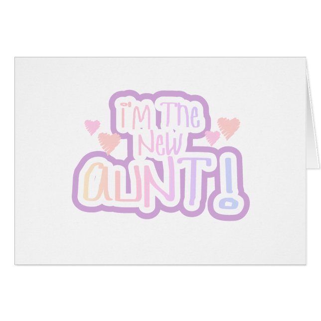 Ik ben de nieuwe tante - Shades of Pink (Voorkant Horizontaal)