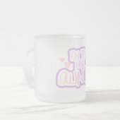 Ik ben de nieuwe tante - Shades of Pink Matglas Koffiemok (Voorkant links)