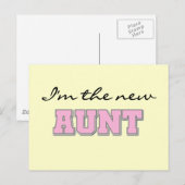 Ik ben de nieuwe tante tshirts en geschenken briefkaart (Voorkant / Achterkant)