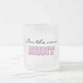 Ik ben de nieuwe tante tshirts en geschenken matglas koffiemok (Center)