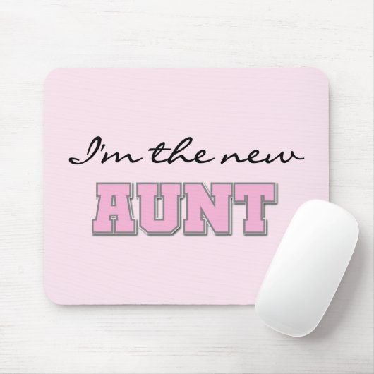 Ik ben de nieuwe tante tshirts en geschenken muismat (Met muis)