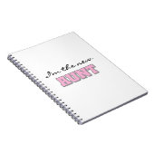 Ik ben de nieuwe tante Tshirts en geschenken Notitieboek (Rechterzijde)