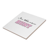 Ik ben de nieuwe tante Tshirts en geschenken Tegeltje (Zijkant)