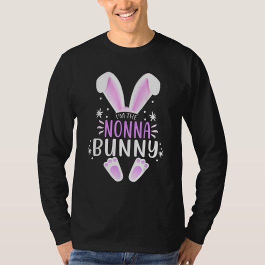 Ik ben de nonna Bunny Easter Day Rabbit Family Mat T-shirt (Voorkant)