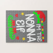 Ik ben de Nonna Elf Shirt kerstfamilie Elf Costu Legpuzzel (Horizontaal)