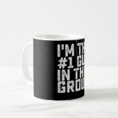 Ik ben de nummer één in deze groep grappig koffiemok (Voorkant links)