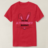 Ik ben de officier van justitie Bunny Graphic Cute T-shirt (Design voorkant)
