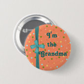 "Ik ben de oma" Bubbles - Gepersonaliseerd Ronde Button 5,7 Cm (Voorkant /achterkant)