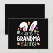 Ik ben de oma Bunny Paasfamilie Matching Briefkaart (Voorkant / Achterkant)