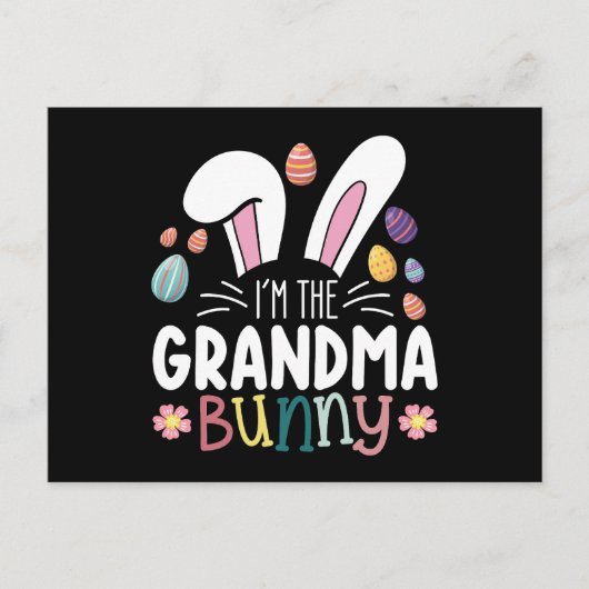 Ik ben de oma Bunny Paasfamilie Matching Briefkaart (Voorkant)