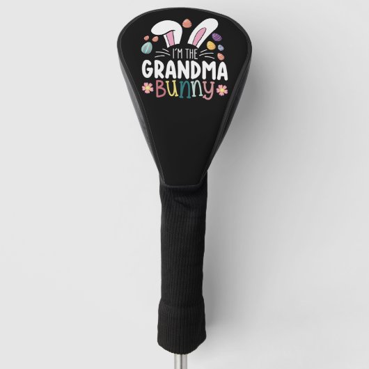 Ik ben de oma Bunny Paasfamilie Matching Golfheadcover (Voorkant)