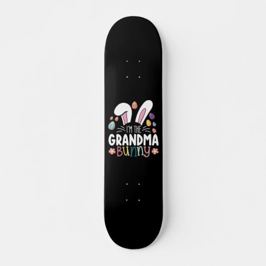Ik ben de oma Bunny Paasfamilie Matching Persoonlijk Skateboard (Voorkant)