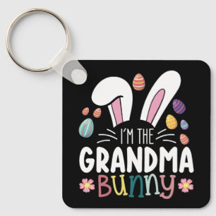 Ik ben de oma Bunny Paasfamilie Matching Sleutelhanger