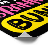 Ik ben de oma Bunny Rabbit Oren Ei Grappig Pasen T Poster (Hoek)