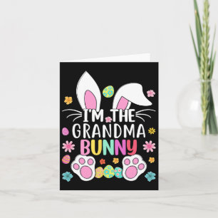 Ik ben de oma Bunny Schattige Easter Rabbit Ears G Kaart