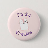 Ik ben de oma Cute Kitycat Ronde Button 5,7 Cm (Voorkant)