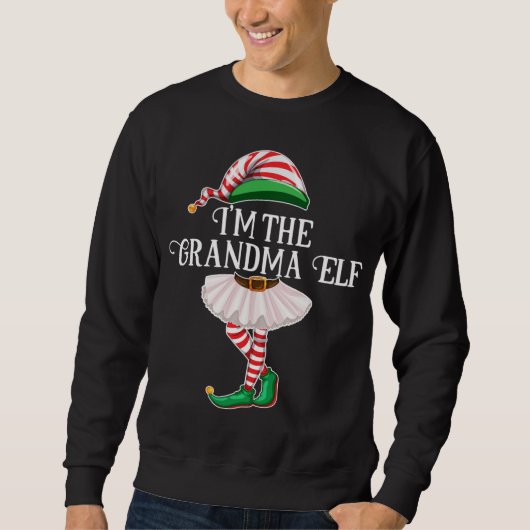 Ik ben de oma Elf Cool bijpassende kostuum kleding Trui (Voorkant)