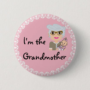 Ik ben de oma ronde button 5,7 cm