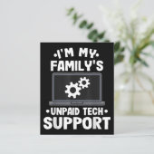 Ik ben de onbetaalde computer van mijn familie voo (Staand voorkant)