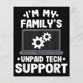 Ik ben de onbetaalde computer van mijn familie voo (Achterkant)