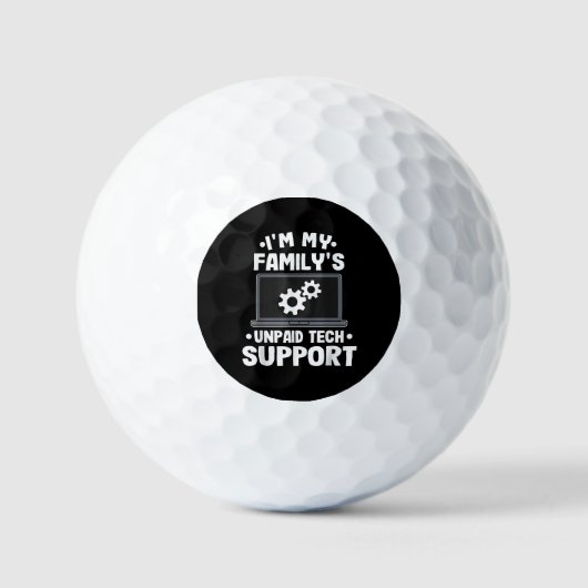 Ik ben de onbetaalde computer van mijn familie voo golfballen (Voorkant)