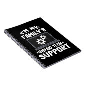 Ik ben de onbetaalde computer van mijn familie voo notitieboek (Rechterzijde)