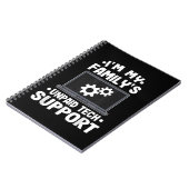 Ik ben de onbetaalde computer van mijn familie voo notitieboek (Linkerzijde)