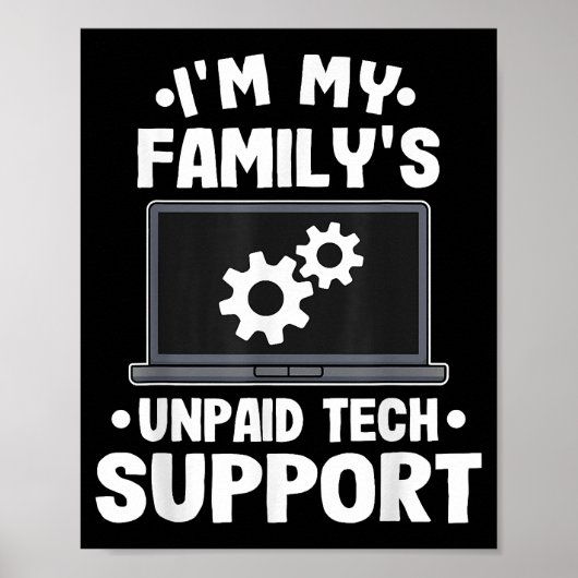 Ik ben de onbetaalde computer van mijn familie voo poster (Voorkant)