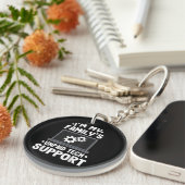 Ik ben de onbetaalde computer van mijn familie voo sleutelhanger (Voorkant Rechts)