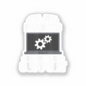 Ik ben de onbetaalde computer van mijn familie voo sticker (Voorkant)