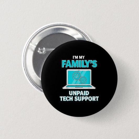 Ik ben de onbetaalde technische ondersteuning comp ronde button 5,7 cm (Voorkant /achterkant)