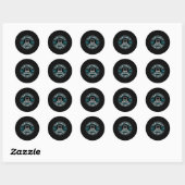 Ik ben de onbetaalde technische ondersteuning van ronde sticker (Vel)
