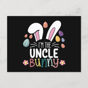 Ik ben de Oom Bunny Paasfamilie Matching Briefkaart