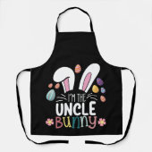 Ik ben de Oom Bunny Paasfamilie Matching Schort (Voorkant)