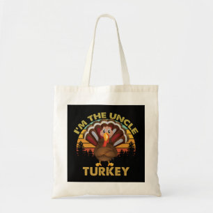 Ik ben de oom kalkoen familie bij elkaar passende tote bag
