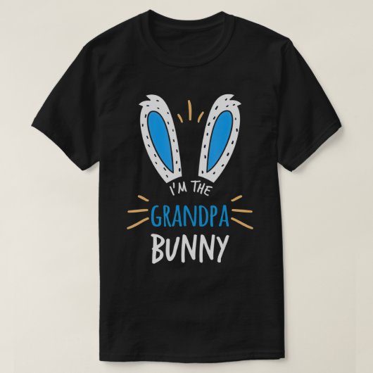 Ik ben de opa Bunny Matching Family Easter Sunda T-shirt (Design voorkant)