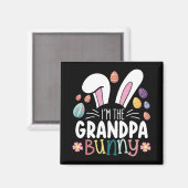 Ik ben de opa Bunny Paasfamilie Matching Magneet (Voorkant / Achterkant)