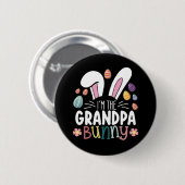 Ik ben de opa Bunny Paasfamilie Matching Ronde Button 5,7 Cm (Voorkant /achterkant)