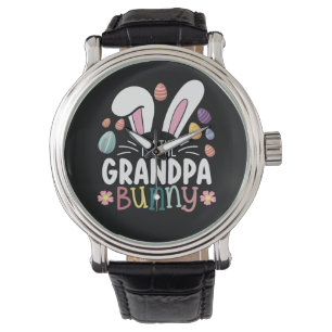 Ik ben de Opa Konijn Paasfamilie Matching Horloge